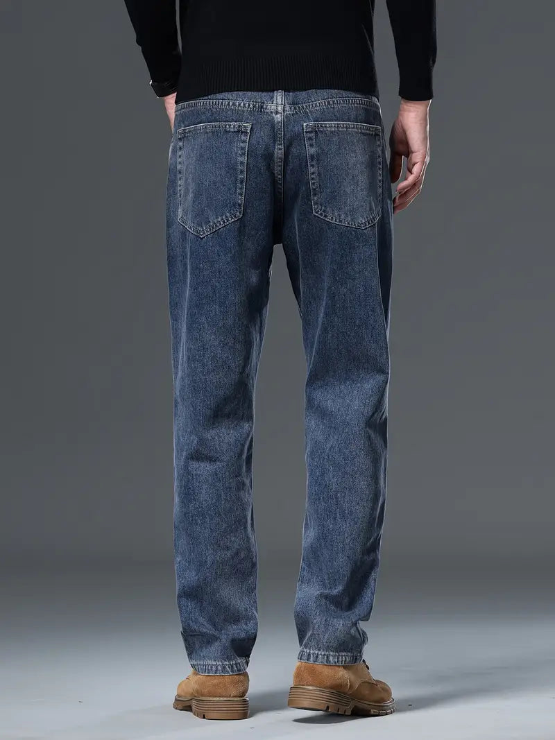 Klassiska jeans med rak passform för män