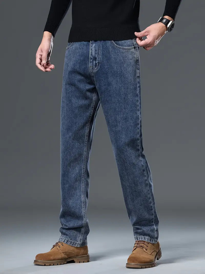 Klassiska jeans med rak passform för män