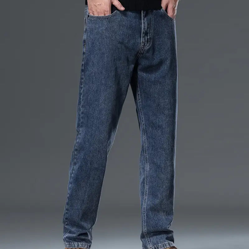 Klassiska jeans med rak passform för män