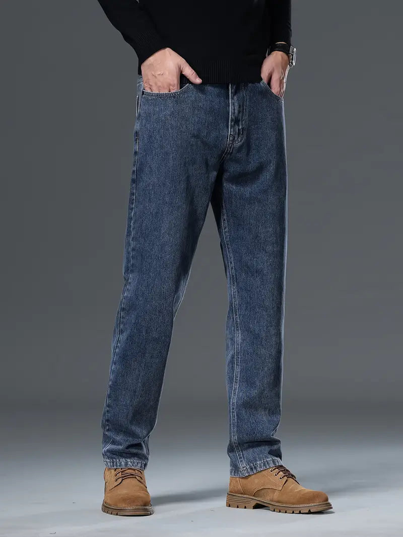 Klassiska jeans med rak passform för män